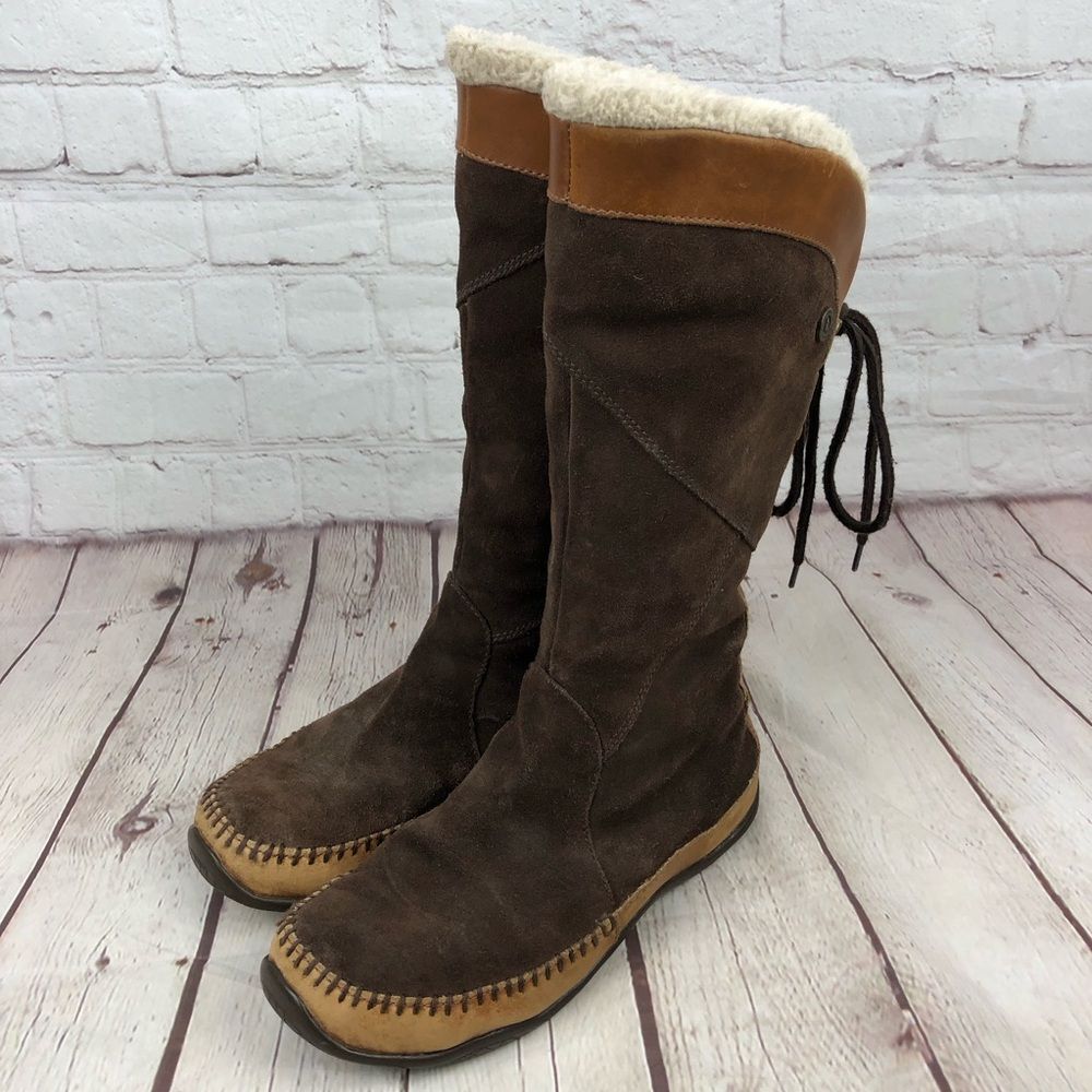 The North Face Janey Brown Suede Calf Boots Women's US 6 - Picture 2 of 10